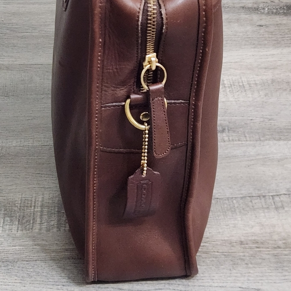 Vintage Coach Brown  Leather  Briefcase Bag - Picture 6 of 12